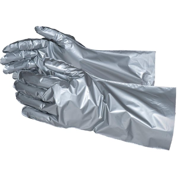 Honeywell Safety Products Chemical Resistant Gloves, Laminated PE/EVOH, 16 in L, Silver, 1 PR SSG/10 - main